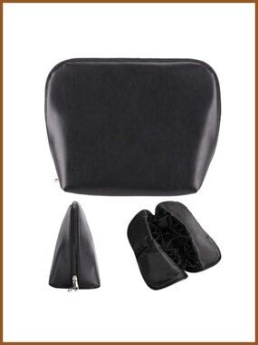 Large Waterproof PU Leather Travel Makeup Cosmetic Bag Organizer with 28 Pockets